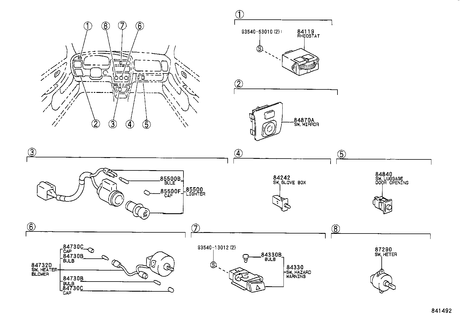 82666-07011 HOLDER, CONNECTOR product image