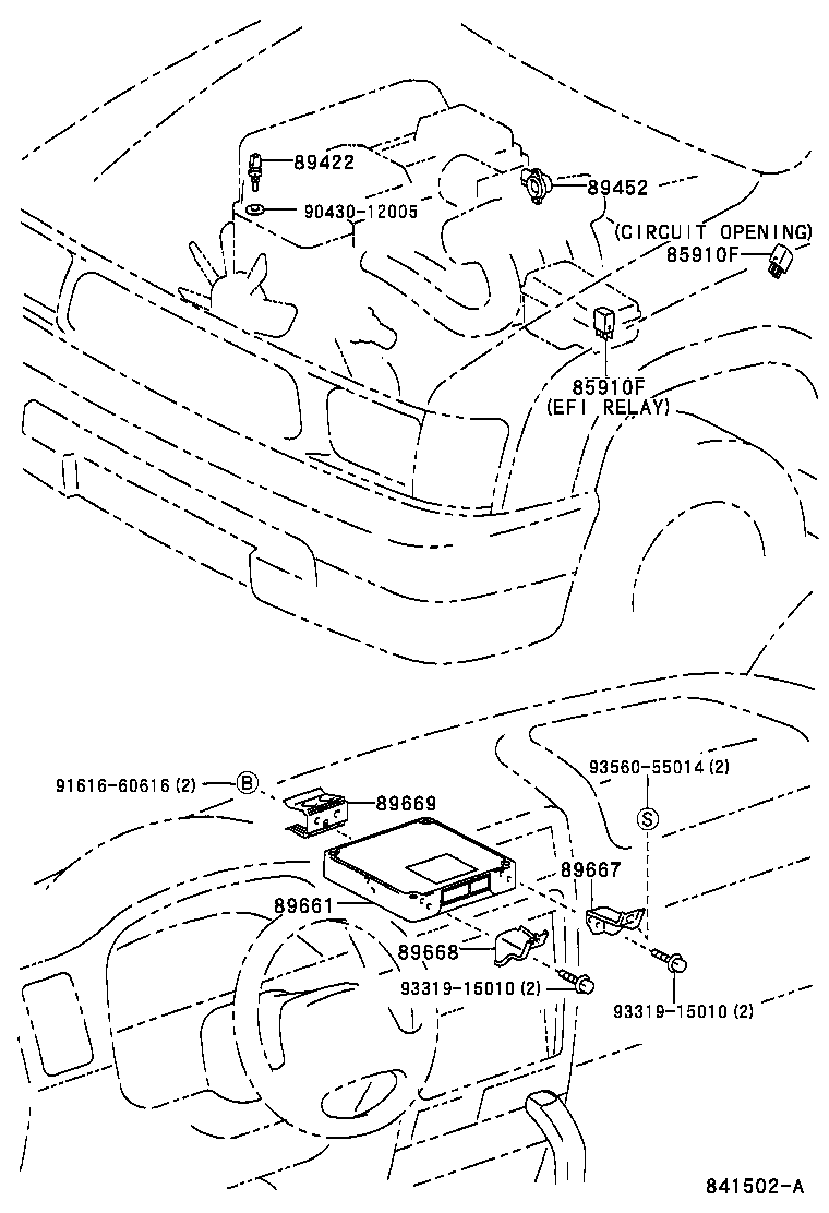 89661-3D460 COMPUTER, ENGINE CONTROL product image