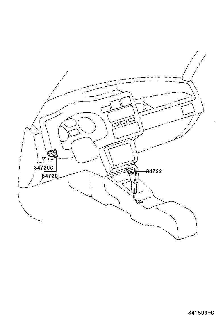 Toyota 84722-42030-C0 SWITCH, TRANSMISSION CONTROL
