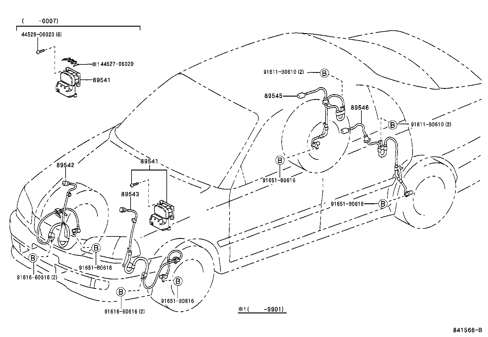 89545-05030 SENSOR, SPEED, REAR RH product image