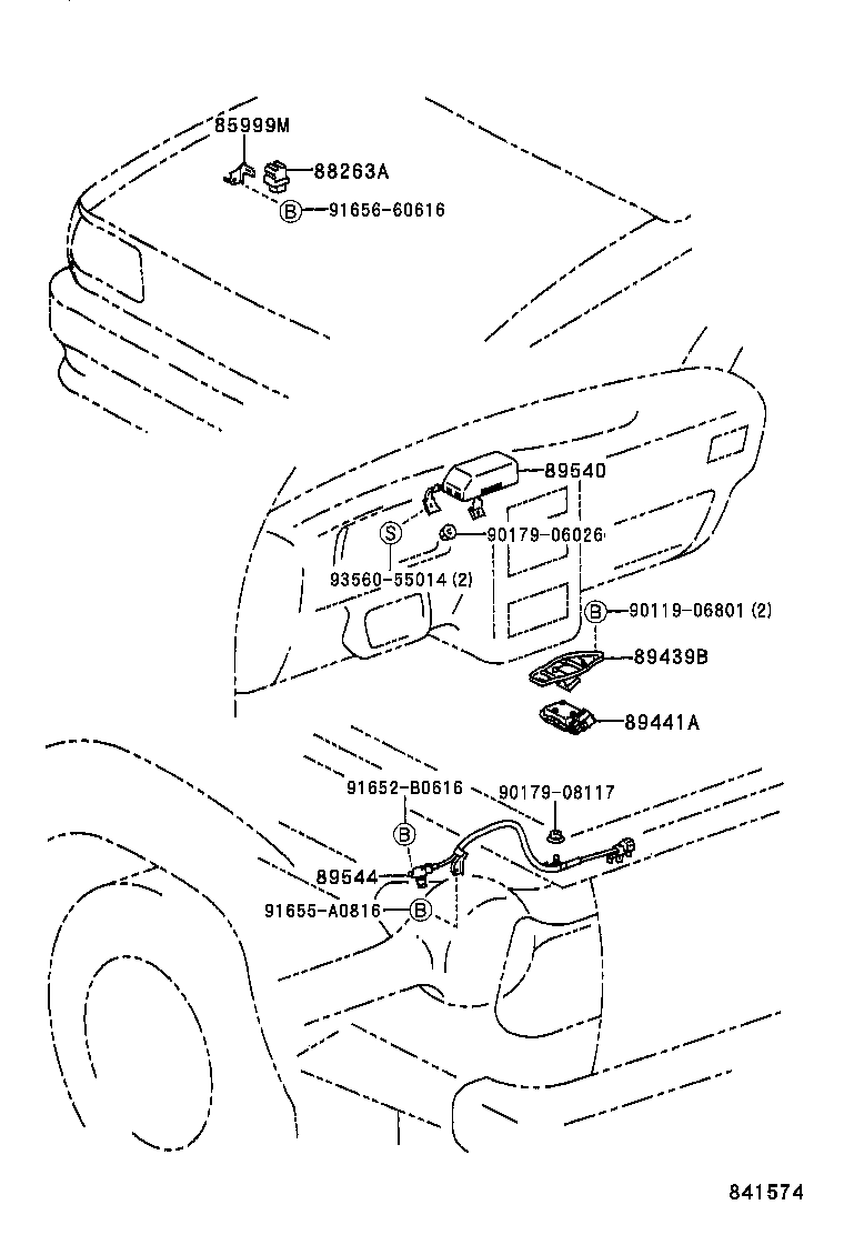 04895-34020 SPEED SENSOR KIT, ABS product image