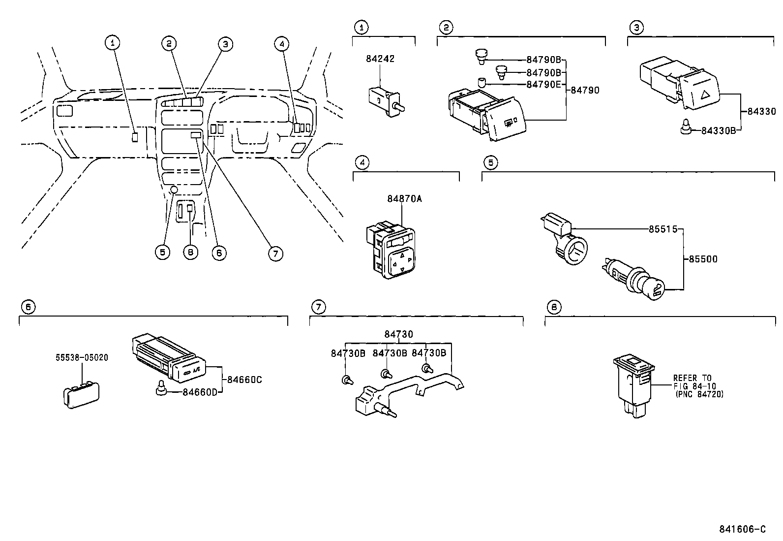 84306-05040 CABLE SUB-ASSY, SPIRAL product image