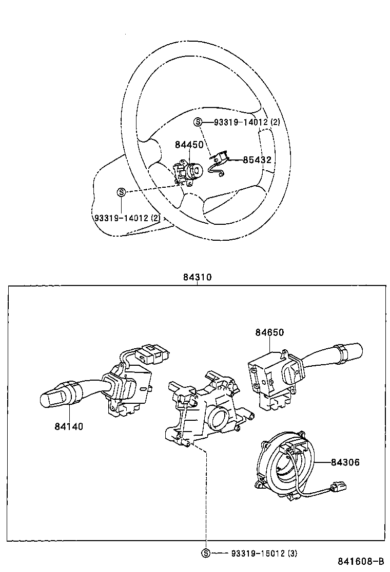 84306-05040 CABLE SUB-ASSY, SPIRAL product image