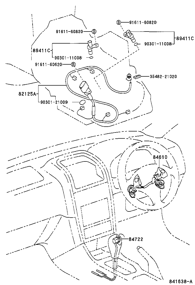 84722-21010 SWITCH, TRANSMISSION CONTROL product image