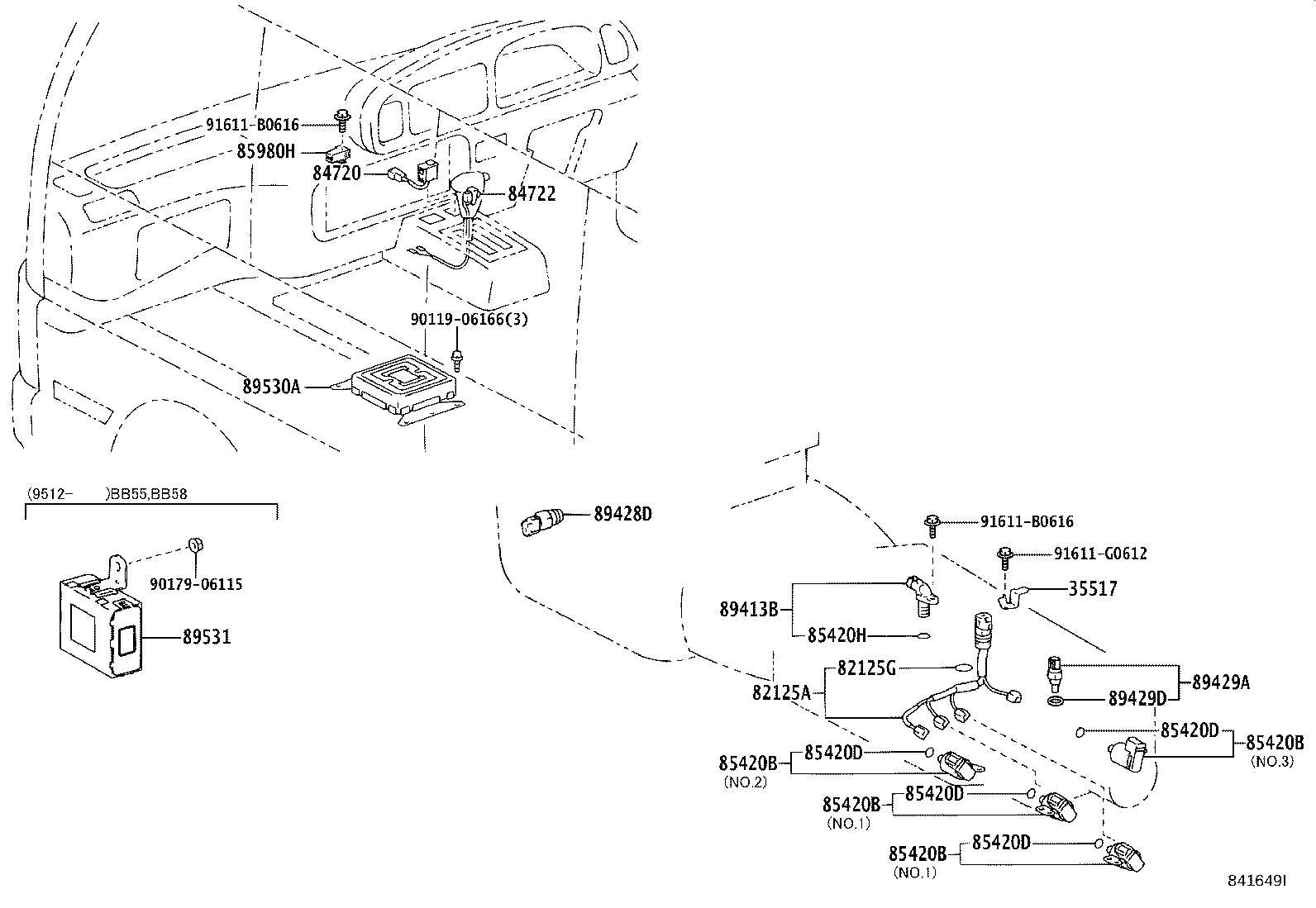 89530-36080 COMPUTER ASSY, TRANSMISSION CONTROL product image