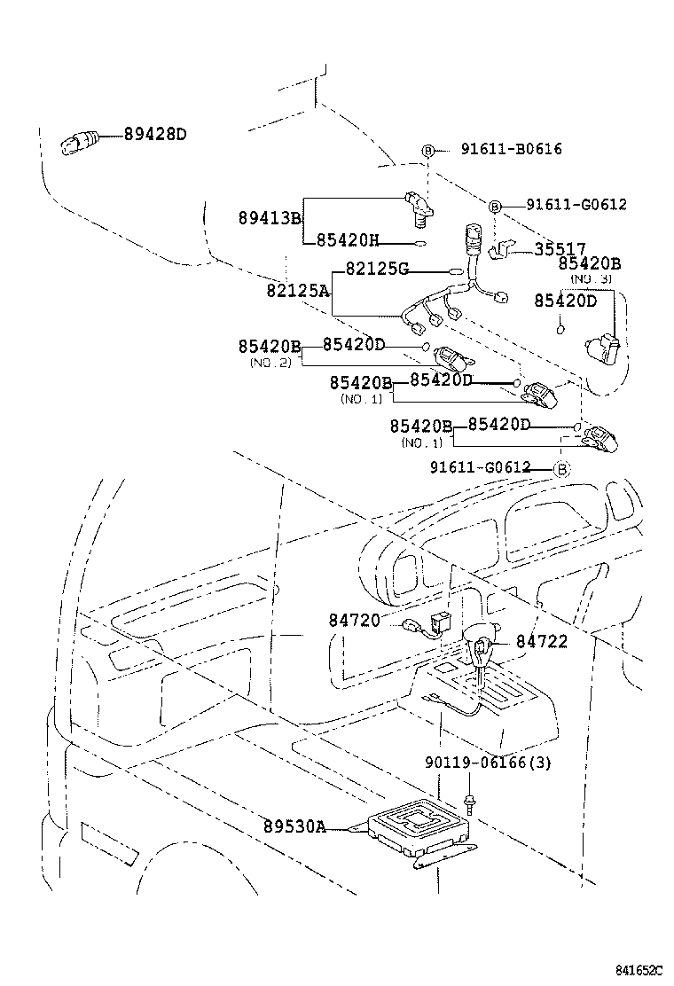 35517-60010 PLATE, TRANSMISSION WIRE LOCK product image