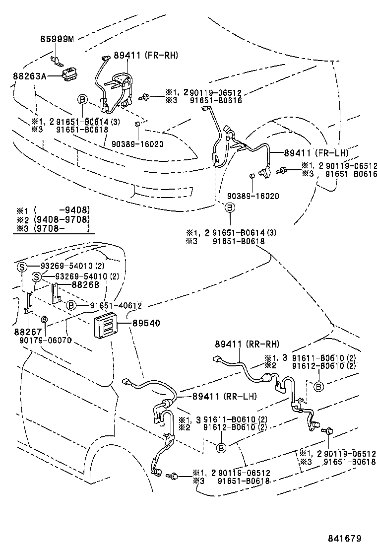 88268-33030 BRACKET, SKID CONTROL COMPUTER, NO.2 product image