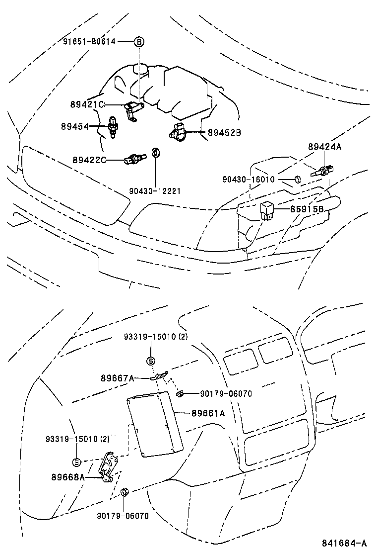 89661-44070 COMPUTER, ENGINE CONTROL product image