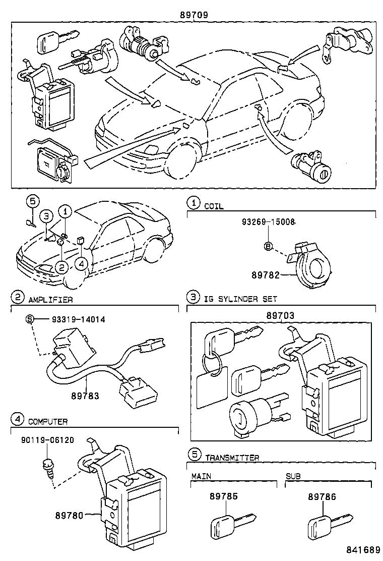 89780-16010 COMPUTER ASSY, TRANSPONDER KEY product image