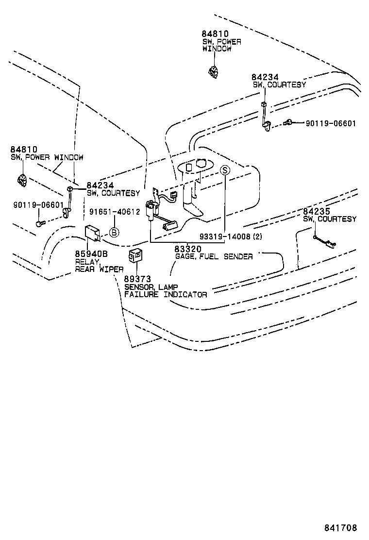 84727-06010 SWITCH, SHIFT LOCK CONTROL product image