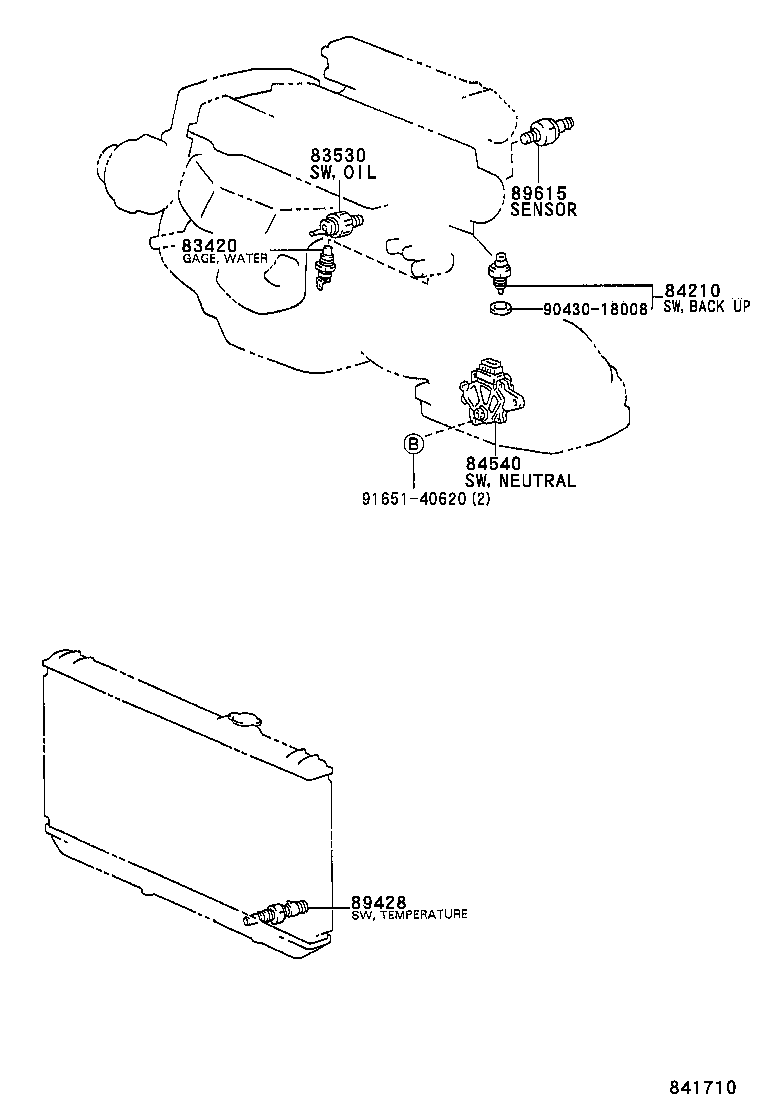 89629-33030 BRACKET, IGNITER ASSY product image