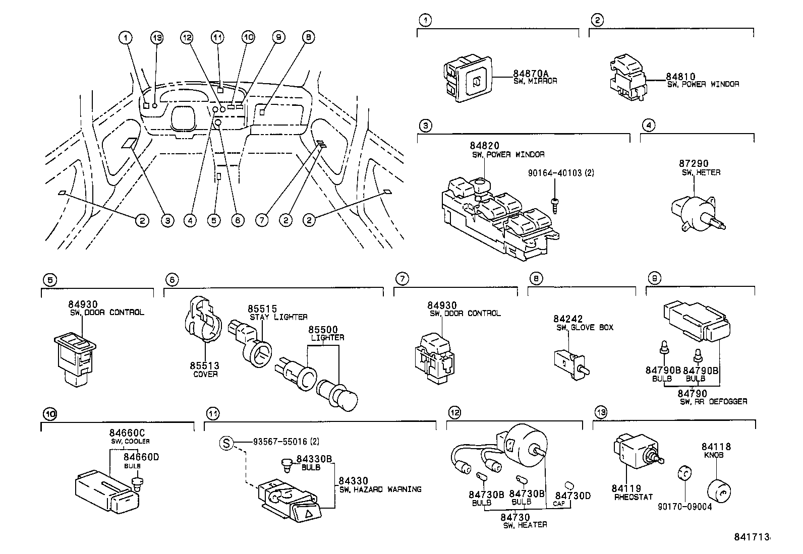 89629-33030 BRACKET, IGNITER ASSY product image