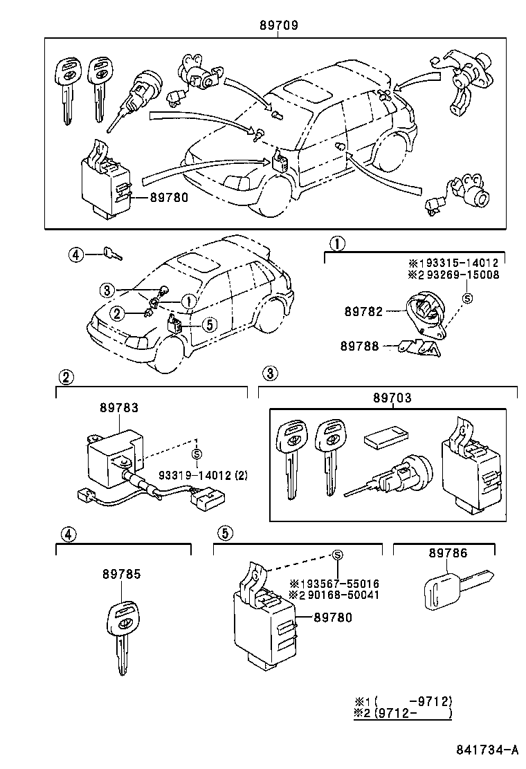 89786-10020 TRANSMITTER, TRANSPONDER KEY SUB product image