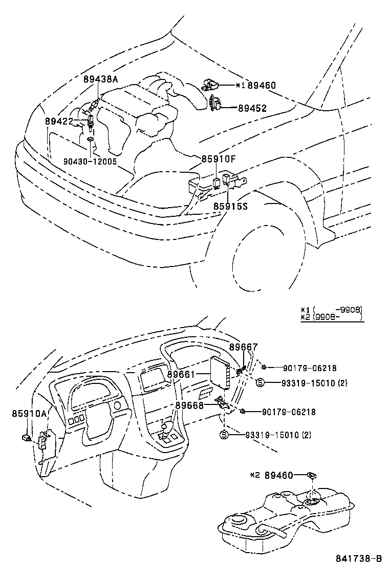 Toyota 89661-48060 COMPUTER, ENGINE CONTROL