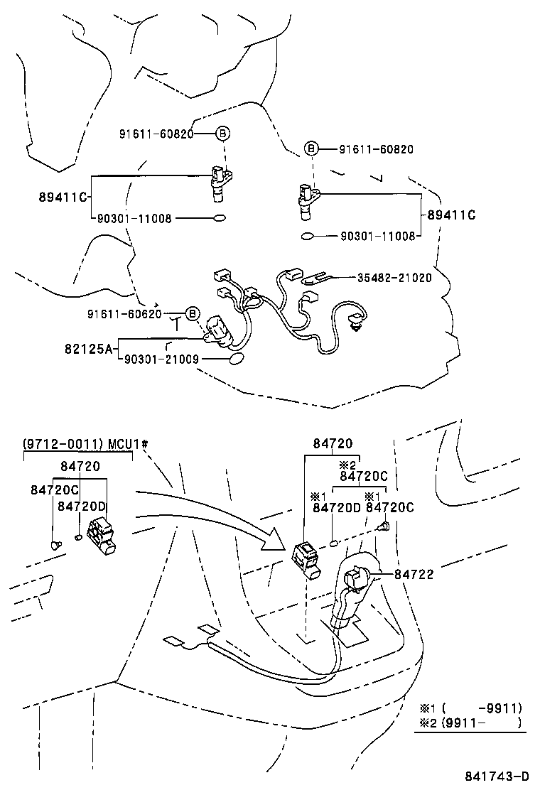 84722-48010-B0 SWITCH, TRANSMISSION CONTROL product image