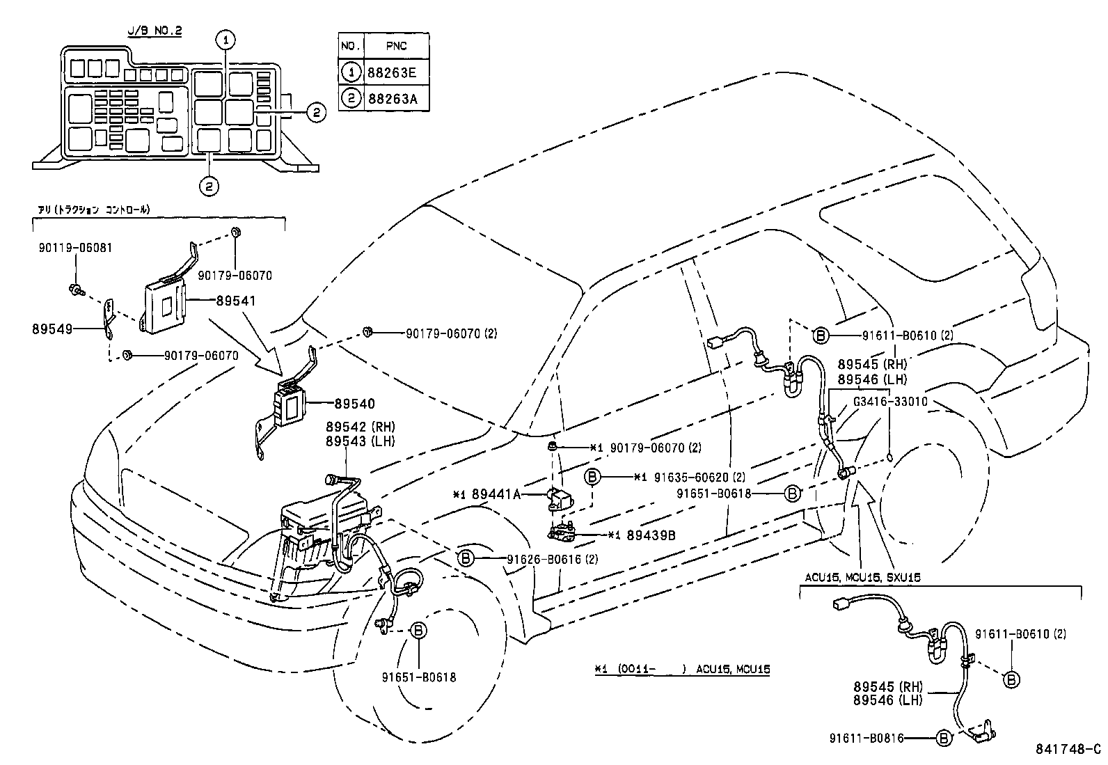 89540-48070 COMPUTER ASSY, SKID CONTROL product image