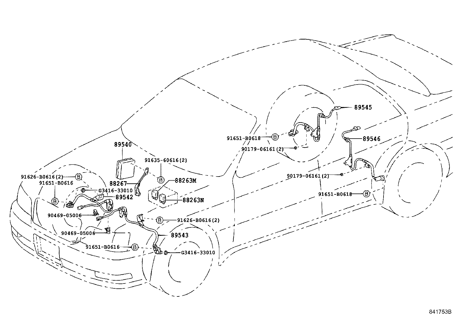 89541-30090 COMPUTER ASSY, SKID CONTROL product image