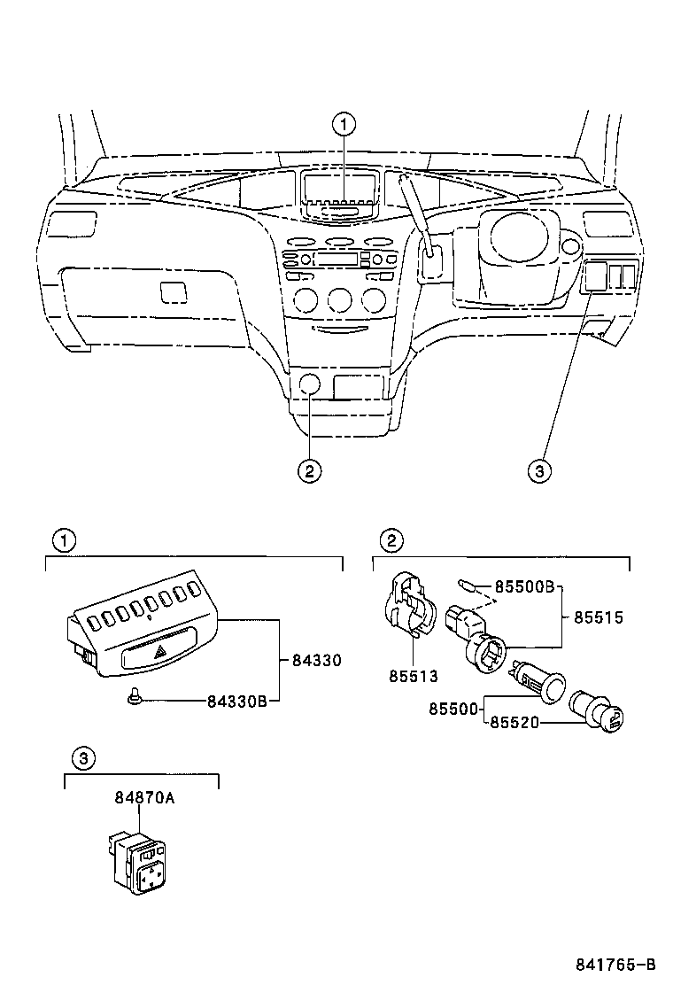 84140-47010 SWITCH ASSY, HEADLAMP DIMMER product image