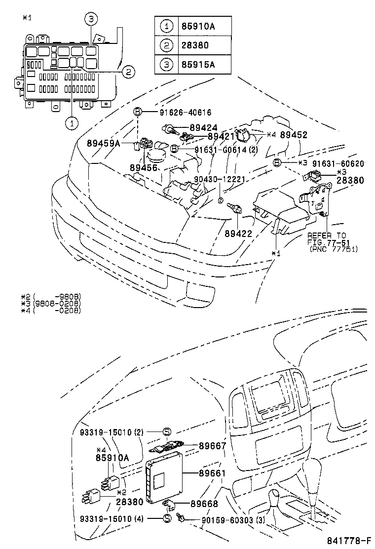 89667-60210 BRACKET, ENGINE CONTROL COMPUTER product image