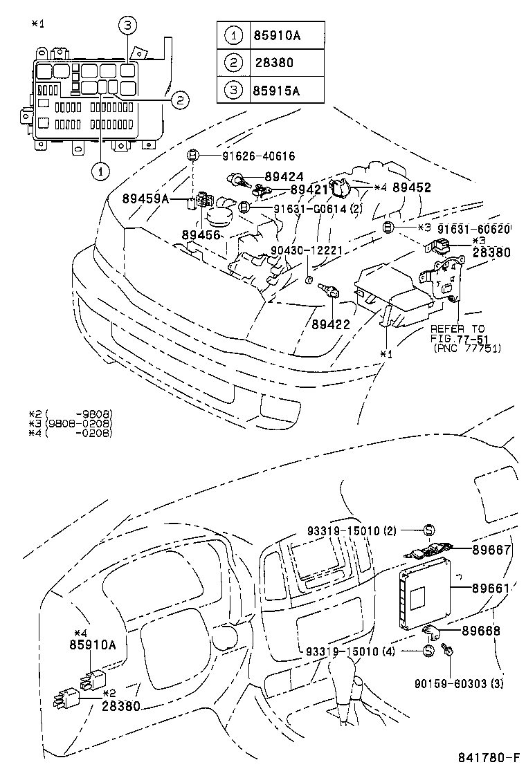 89667-60210 BRACKET, ENGINE CONTROL COMPUTER product image