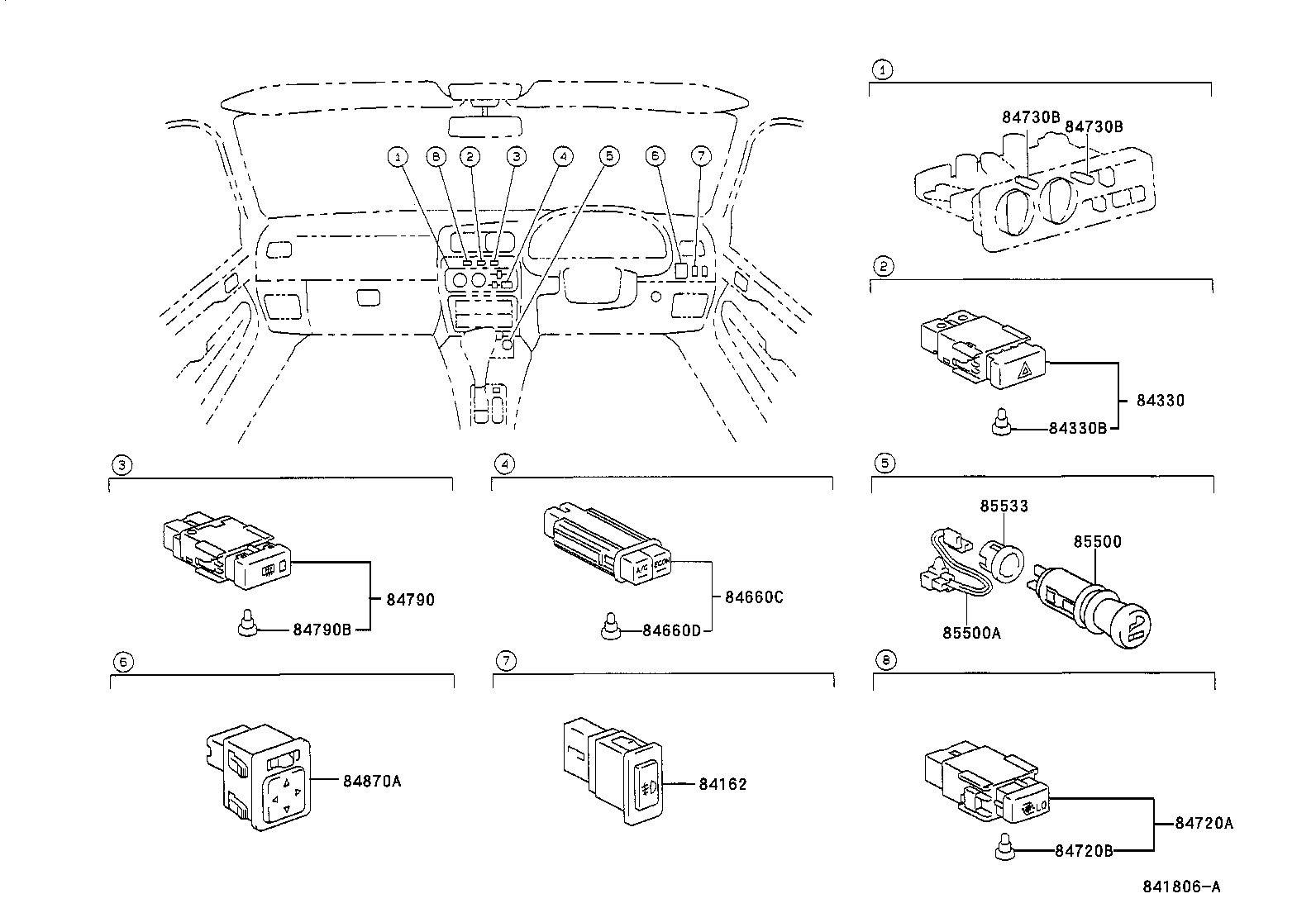 28529-55070 BRACKET, PREHEATING TIMER, NO.1 product image