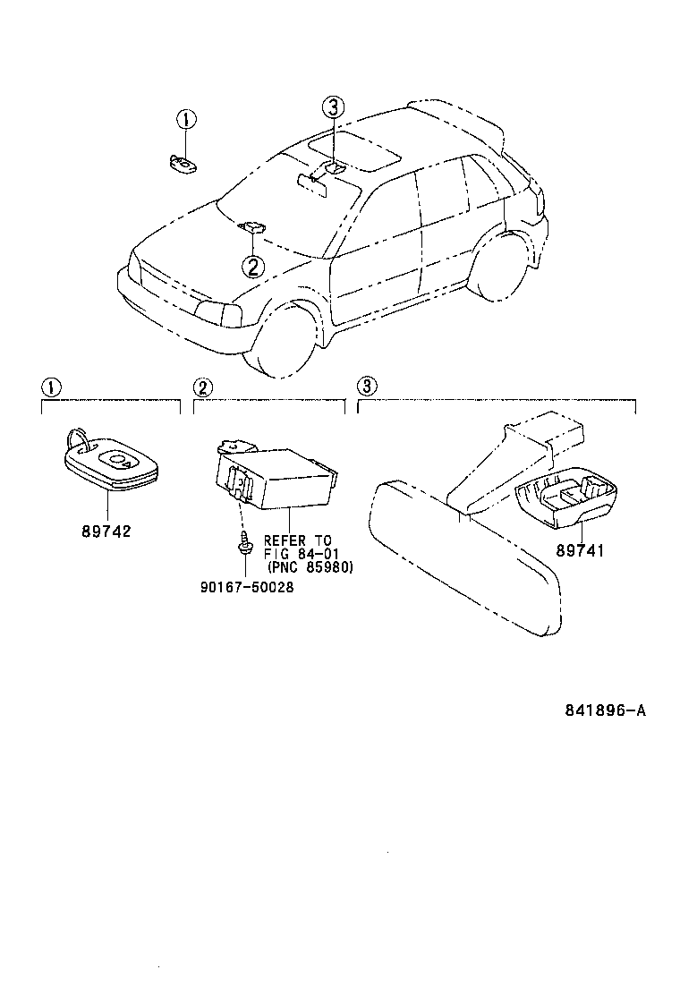 89742-10010 TRANSMITTER, DOOR CONTROL product image