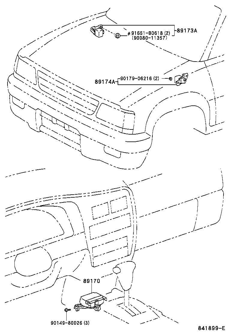 89170-04040 SENSOR ASSY, AIR BAG product image