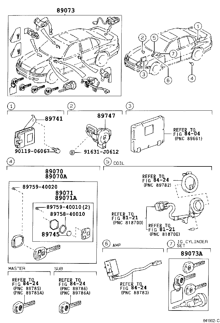 89741-30241 RECEIVER, DOOR CONTROL product image