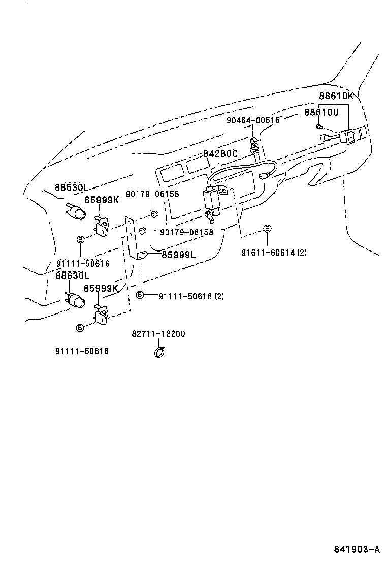 84280-93101 SWITCH ASSY, POWER TAKE-OFF CLUTCH product image