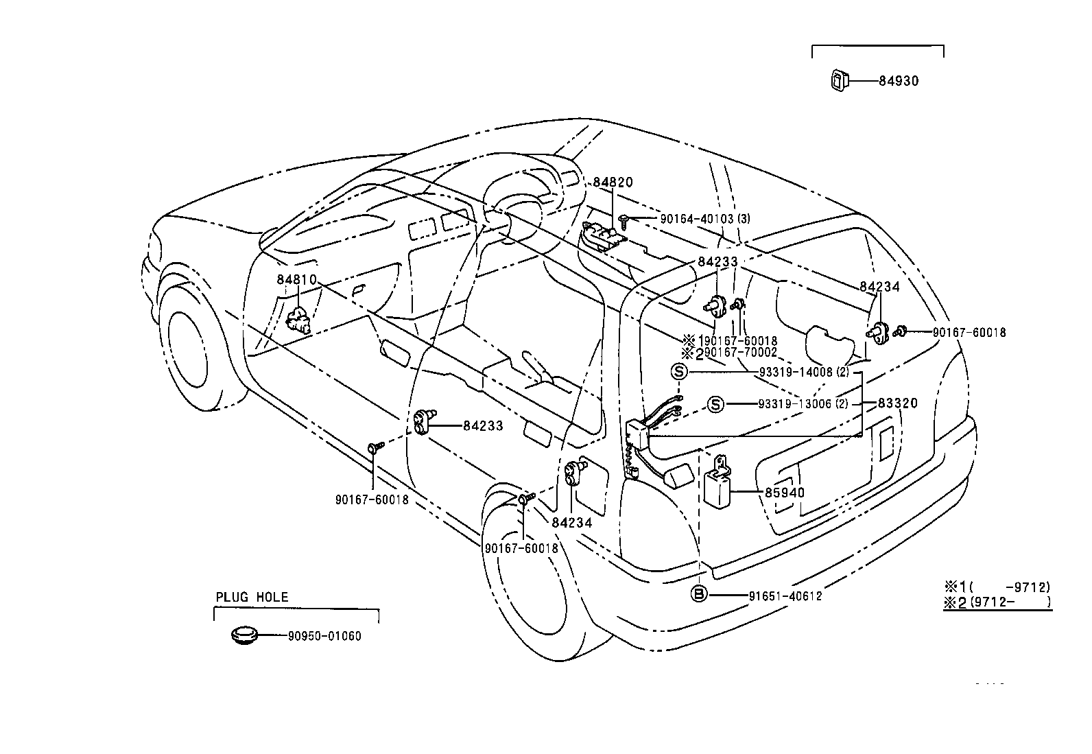 84820-10080 MASTER SWITCH ASSY, POWER WINDOW REGULATOR product image