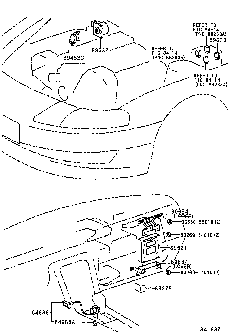 89634-24030 BRACKET, TRACTION CONTROL COMPUTER product image