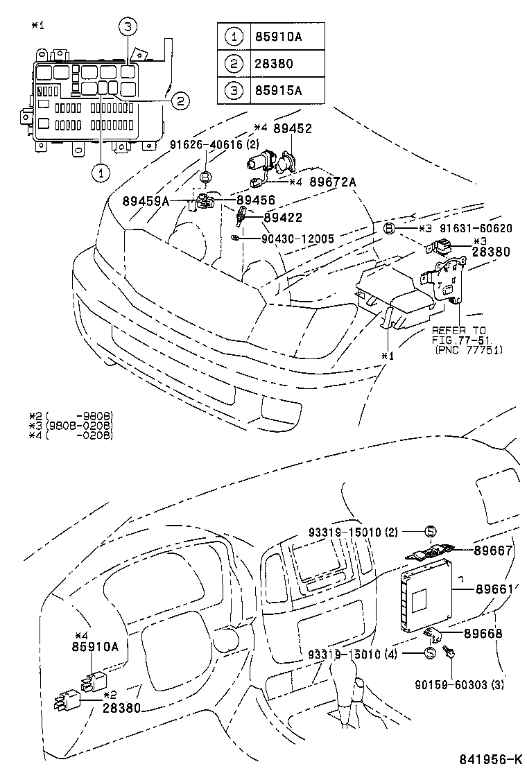 89667-60210 BRACKET, ENGINE CONTROL COMPUTER product image