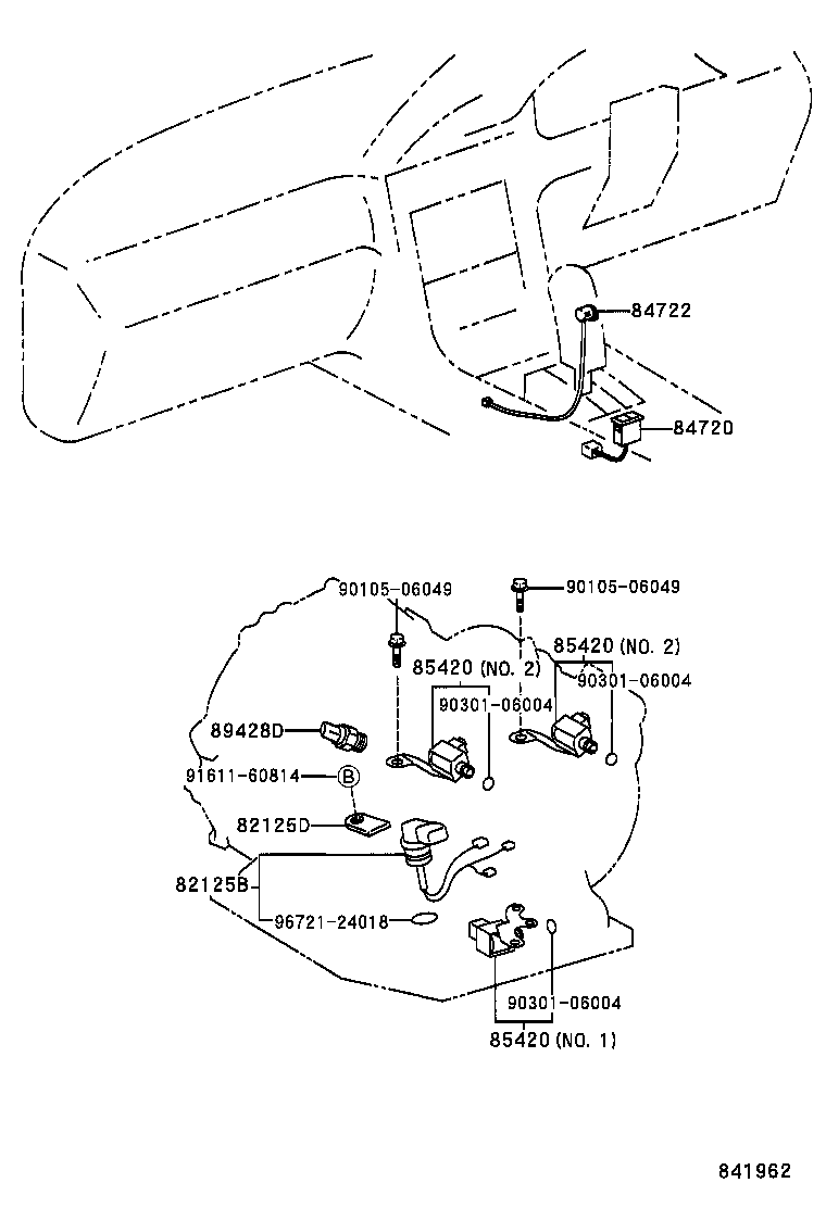 84720-17030 SWITCH ASSY, PATTERN SELECT product image