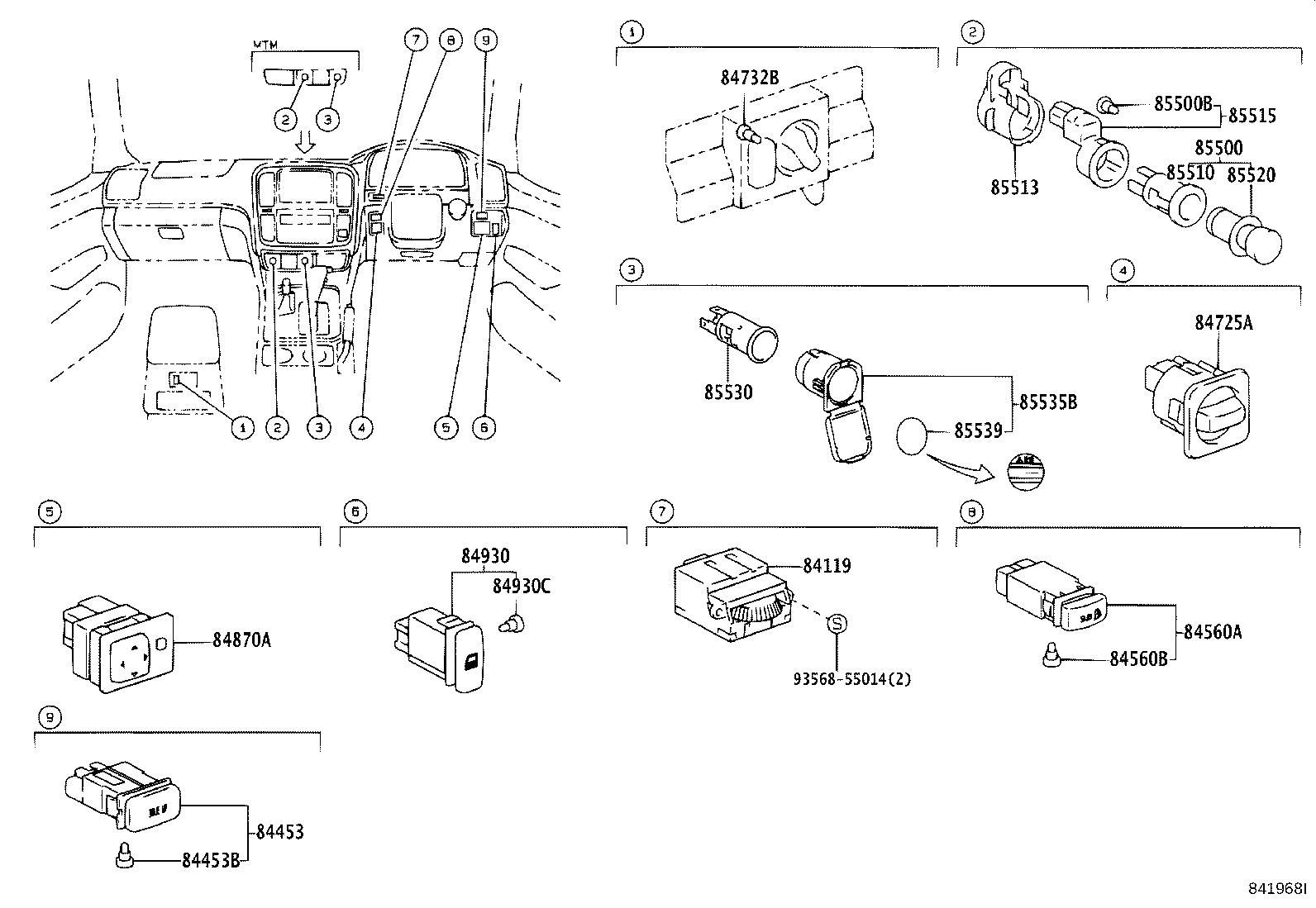 28529-17090 BRACKET, PREHEATING TIMER, NO.1 product image