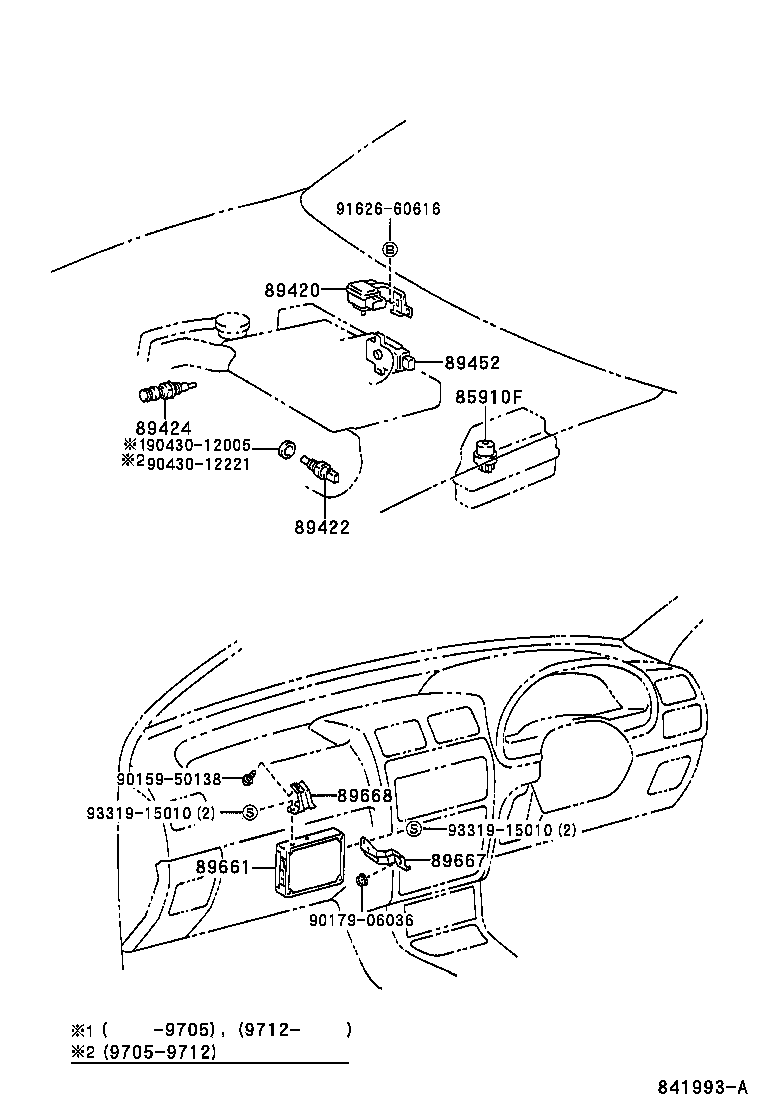 89452-10040 SENSOR, THROTTLE POSITION (FOR E.F.I.) product image