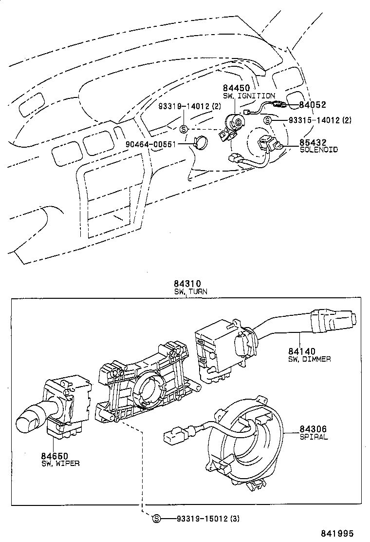 89427-16110 SWITCH, TEMPERATURE DETECT product image
