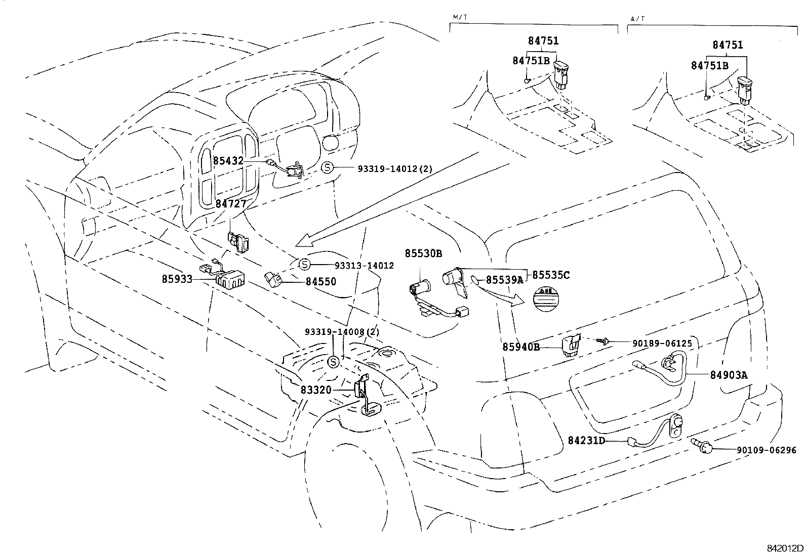 82740-60030 BLOCK ASSY, ENGINE ROOM RELAY product image