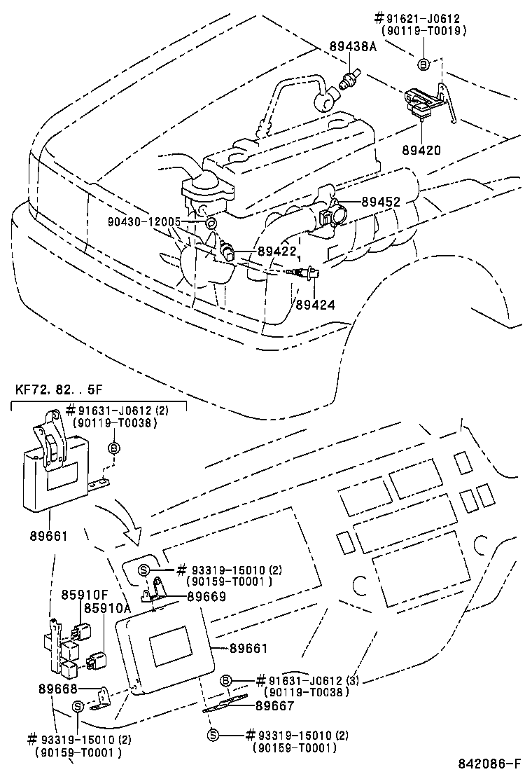 89660-0B030 COMPUTER, ENGINE CONTROL product image