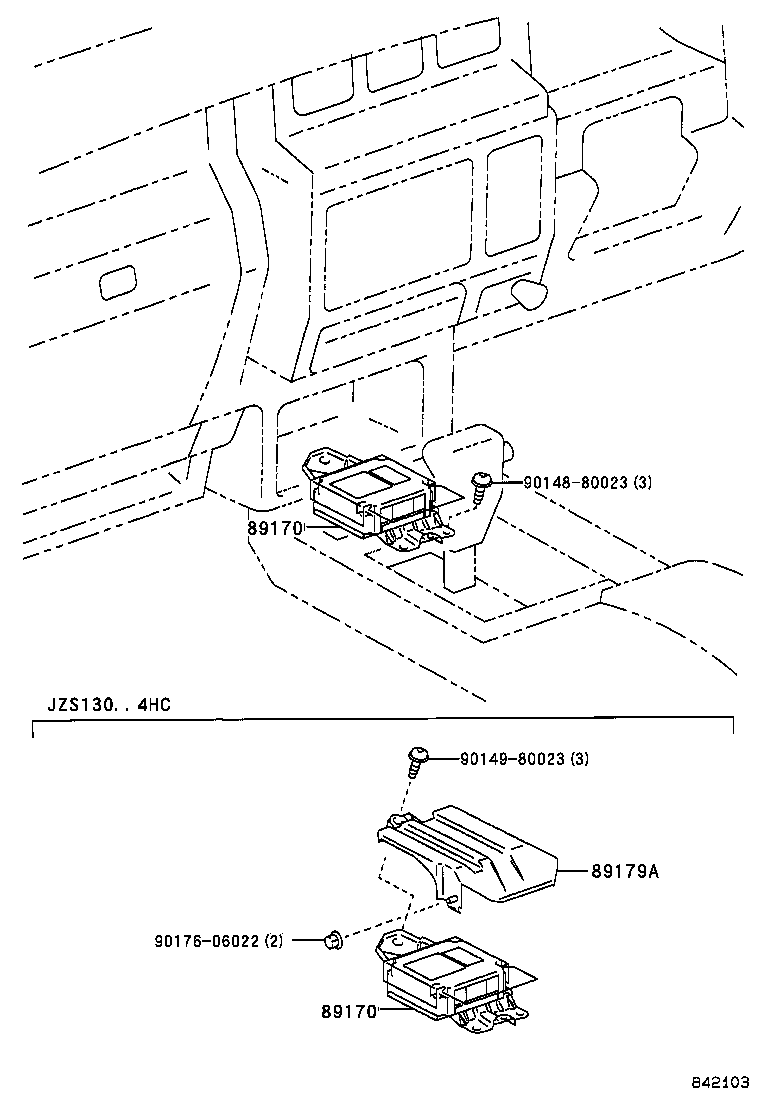 89170-30221 SENSOR ASSY, AIR BAG product image