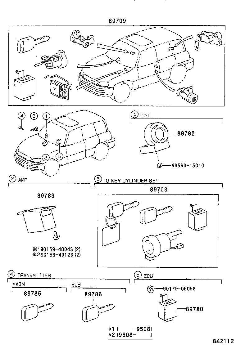 89780-42010 COMPUTER ASSY, TRANSPONDER KEY product image