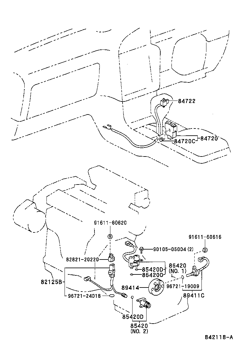 84720-33010 SWITCH ASSY, PATTERN SELECT product image