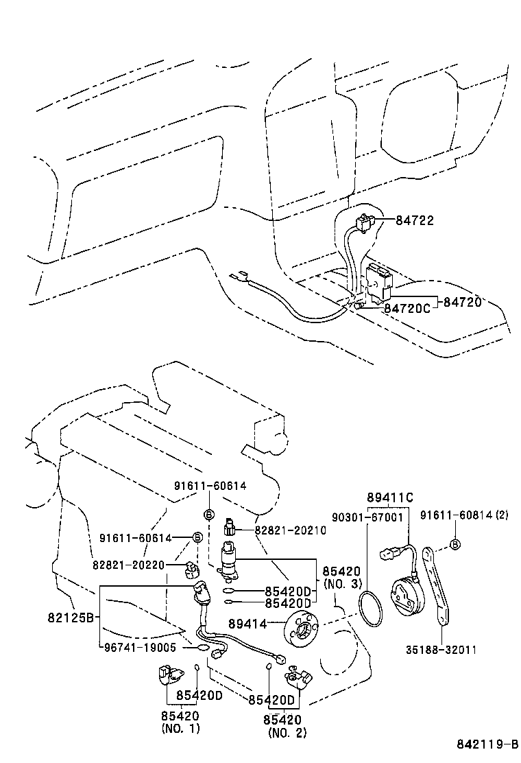 84720-33010 SWITCH ASSY, PATTERN SELECT product image