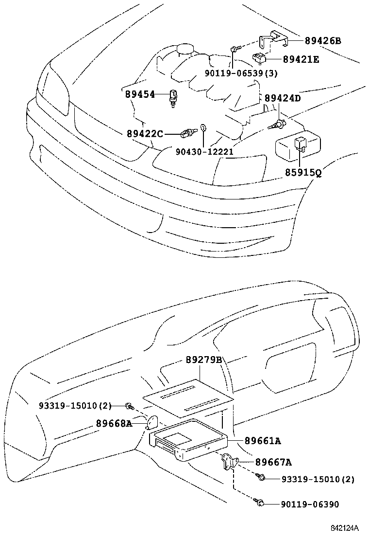 89661-1E240 COMPUTER, ENGINE CONTROL product image
