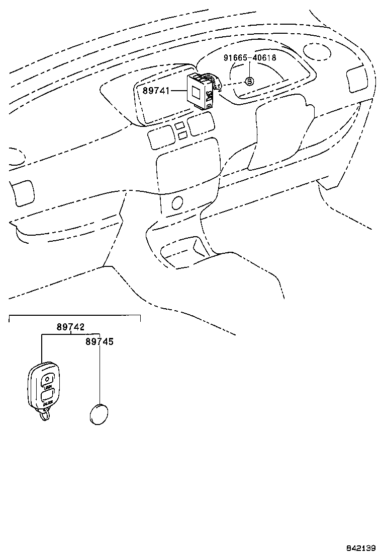 89741-13010 RECEIVER, DOOR CONTROL product image