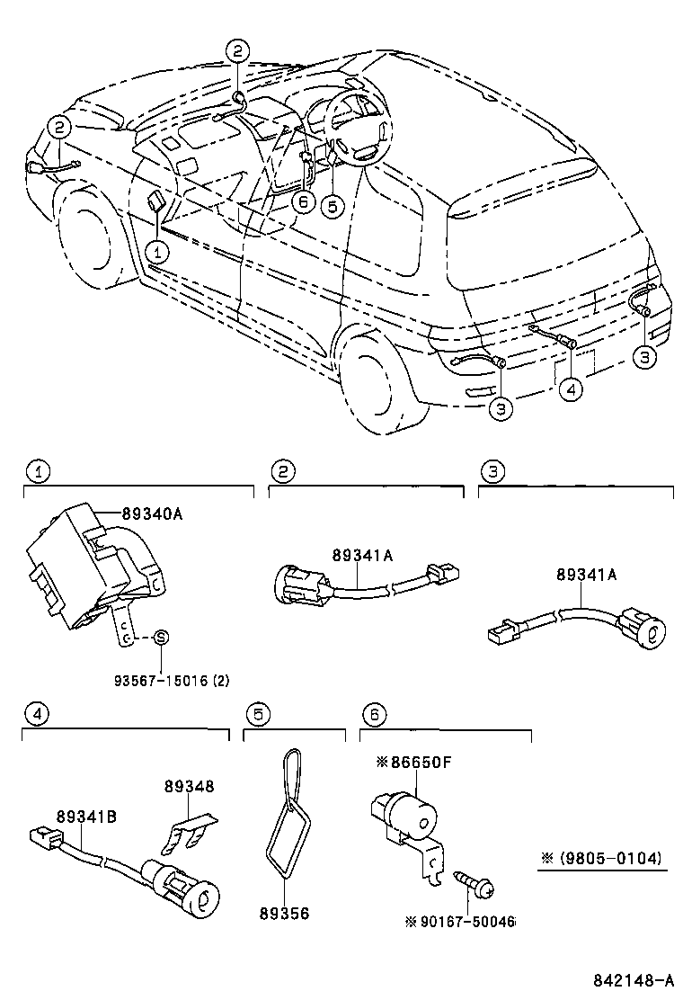 89340-44020 COMPUTER ASSY, CLEARANCE WARNING product image
