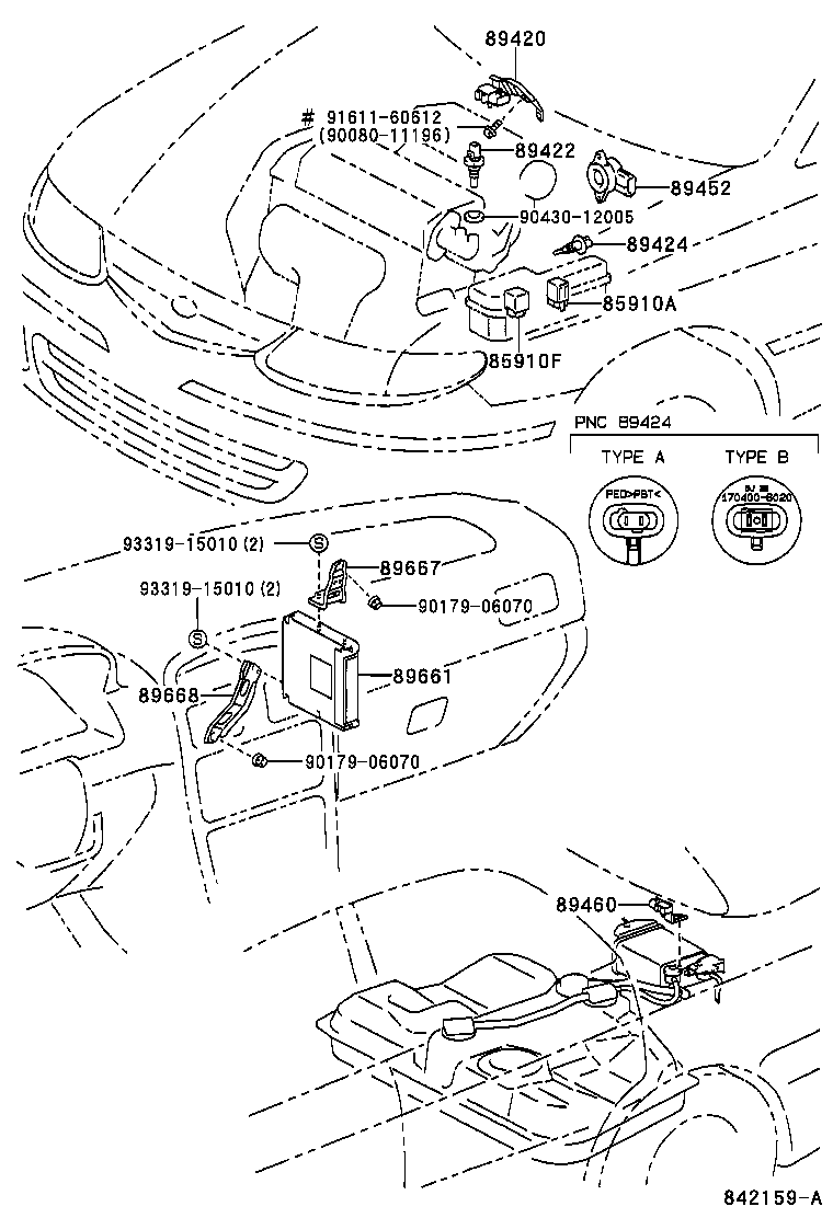Toyota 89666-06160 COMPUTER, ENGINE CONTROL