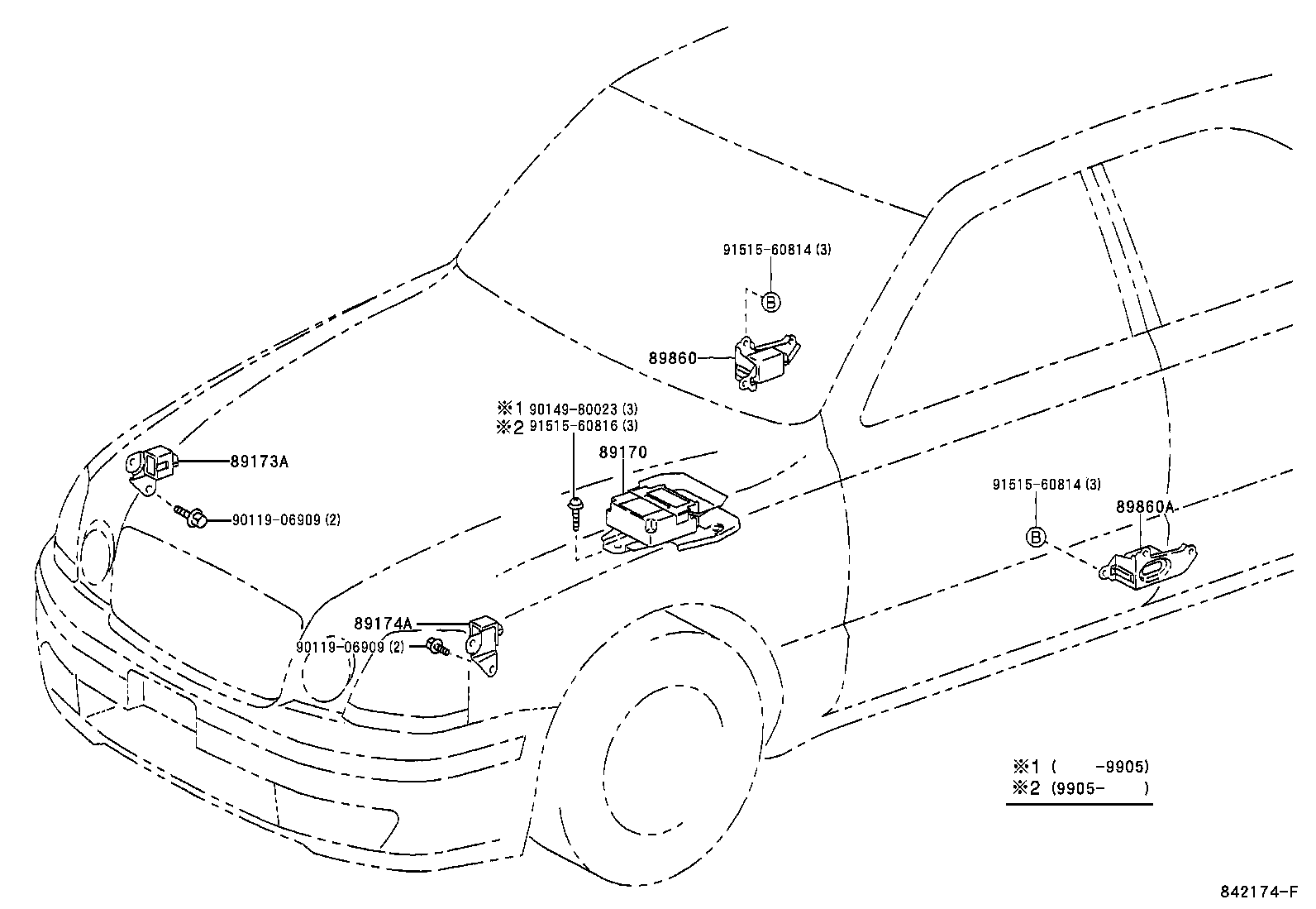 89170-51030 SENSOR ASSY, AIR BAG product image
