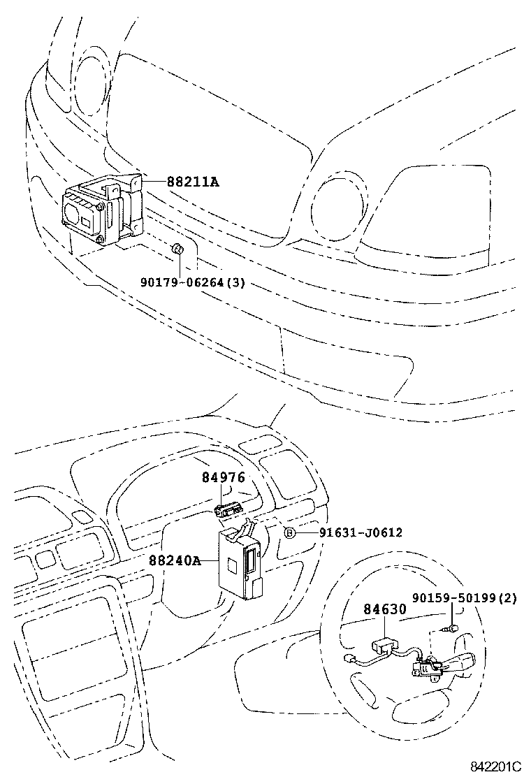 84630-51010 SWITCH ASSY, CRUISE CONTROL MAIN product image