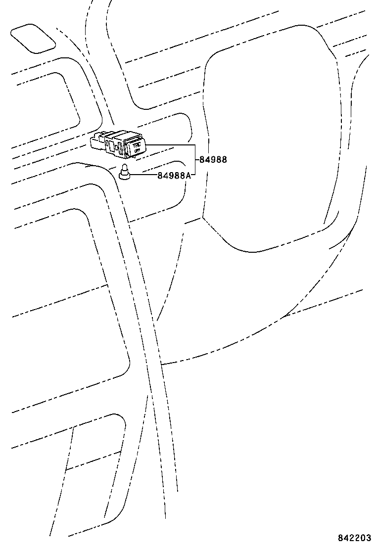 84988-51010 SWITCH, TRACTION CONTROL product image