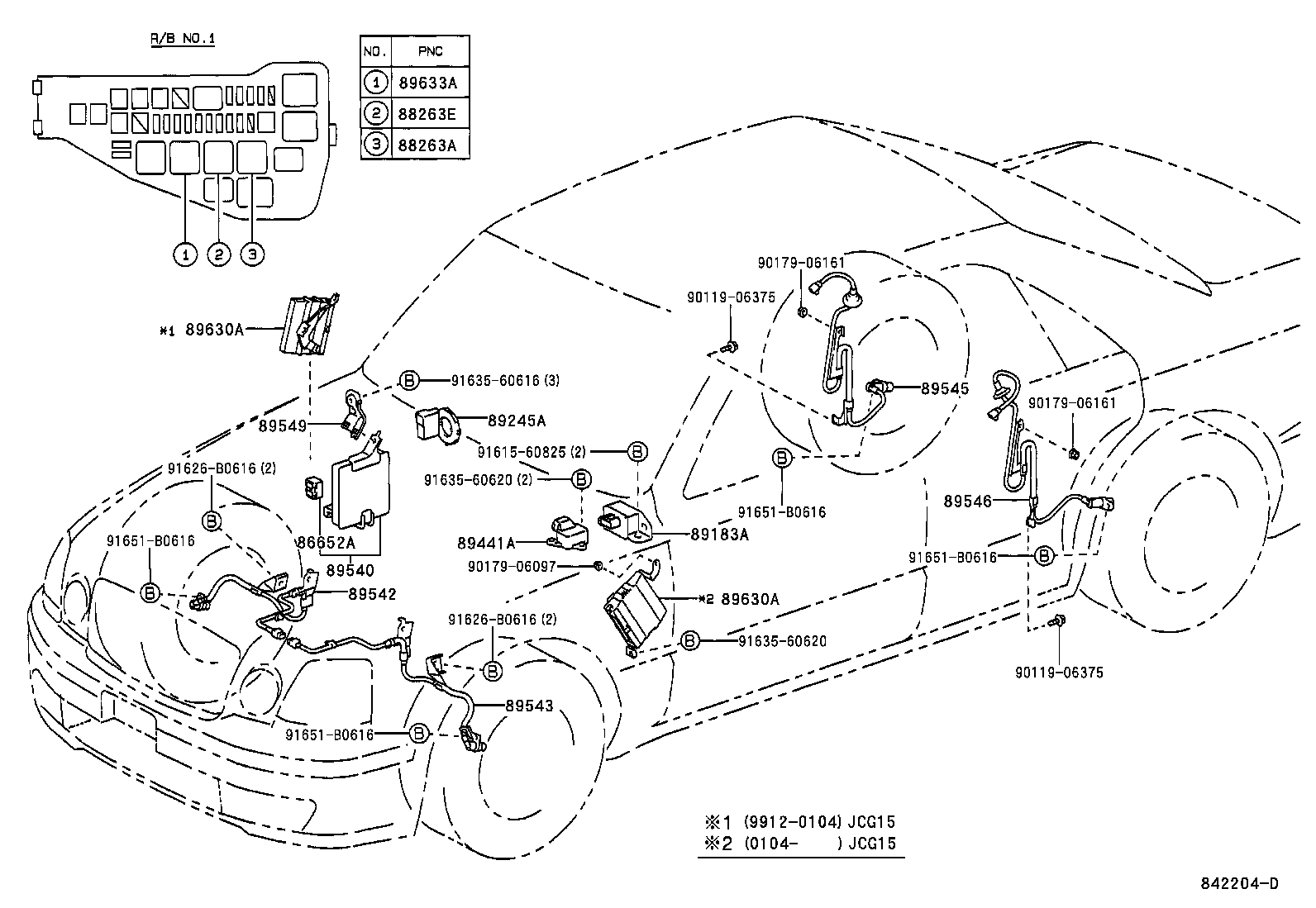 89441-51010 SENSOR, DECELERATION product image